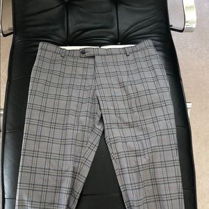 Men’s retro tapered plaid pants